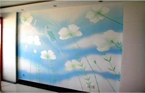 邵阳画墙绘怎么画好白云的蓬松感？