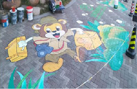 邵阳夏季画地面彩绘会遇到的问题