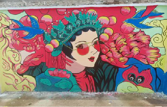 邵阳墙体彩绘-网红墙