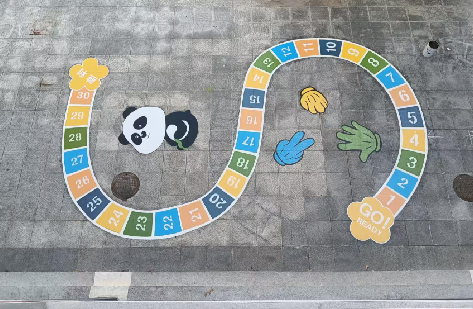 邵阳地面游戏彩绘