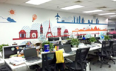 邵阳教你设计办公室墙绘的方法。