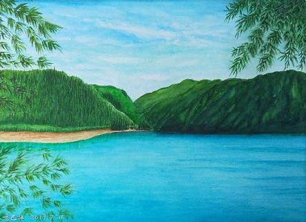 邵阳在墙绘中，如何绘画绿水青山？